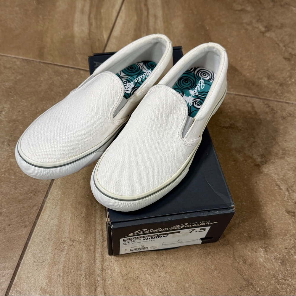 White Slip-On Shoes